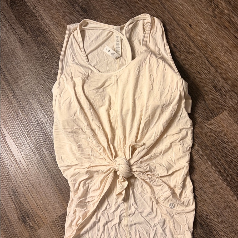 lululemon athletica Cream Knot-Front Tank Top